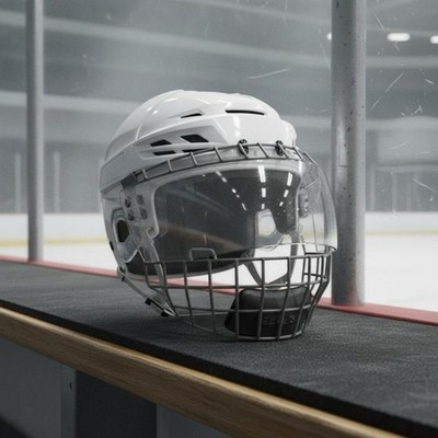 Eishockey Gitterhelm Visier breites Sichtfeld Gesichtsschutz für Kampfsport
