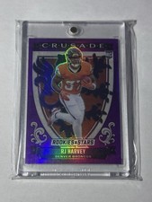2025 Panini Rookies & Stars - Crusade RJ Harvey #26 Purple /35 Broncos (RC)