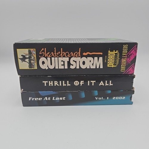 Skateboarding VHS Lot Thrill Of It All, Think Free At Last, Quiet Storm. 3 n Lot - Bild 3 von 9