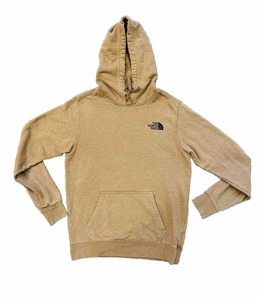 NORTH FACE Sweater Adult Small Brown Tan Outdoors Pullover Hoodie