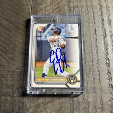 Eric Brown Jr Signed IP Auto 2022 Bowman 1st Draft #BD-48 RC Rookie AU