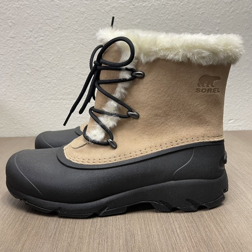 SOREL Snow Angel Size 10 Waterproof 200g Insulation Women's Snow Boots Brown - Picture 3 of 11
