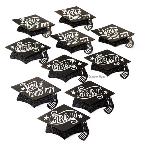 10 pc Graduation Cap Foam Decoration CENTERPIECE Girl Boy RECUERDOS CAP - Picture 3 of 9
