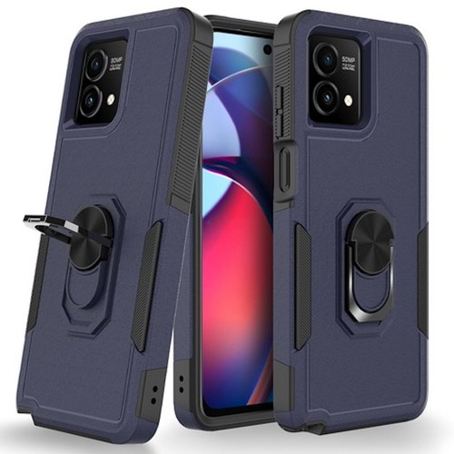 Military Grade TUFF Shockproof Hybrid Armor Case with Ring Grip for Motorola