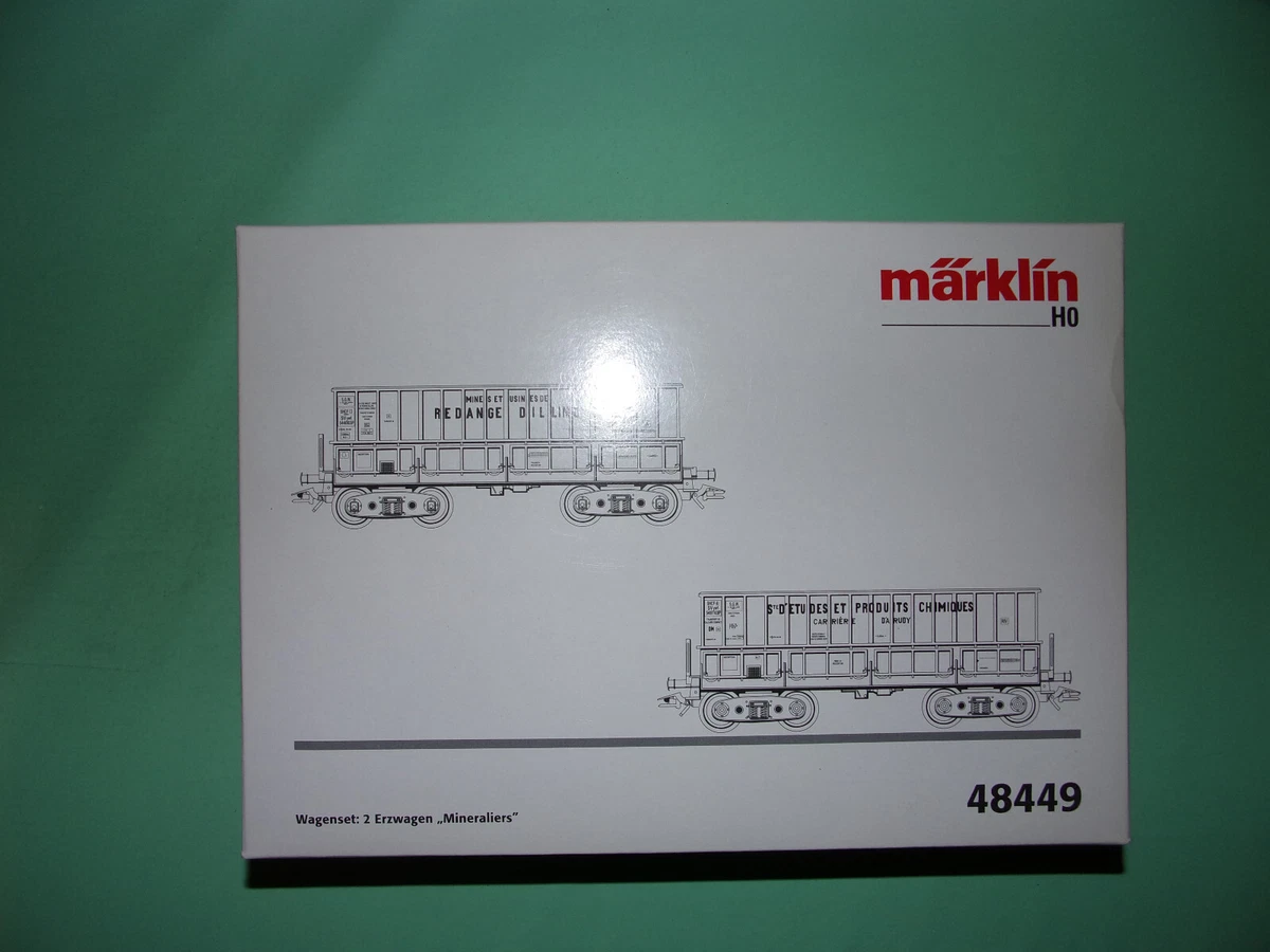 MARKLIN coffret 2 wagons minéraliers SGW 48449 NEUF en 2