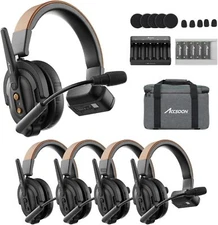 US ACCSOON CoMo SE 1H4R 2.4GHz Full-Duplex 400m Wireless Intercom Headset System