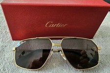 Gafa de sol Cartier Bañadas en oro - Con caj...