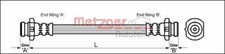 METZGER Bremsschlauch Hinterachse, Links, Vorderachse für BMW
