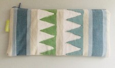 NWOT Exclusive Thibaut Wallpaper Brush  Pencil Zip Cosmetic Case Pouch 10  x 5  