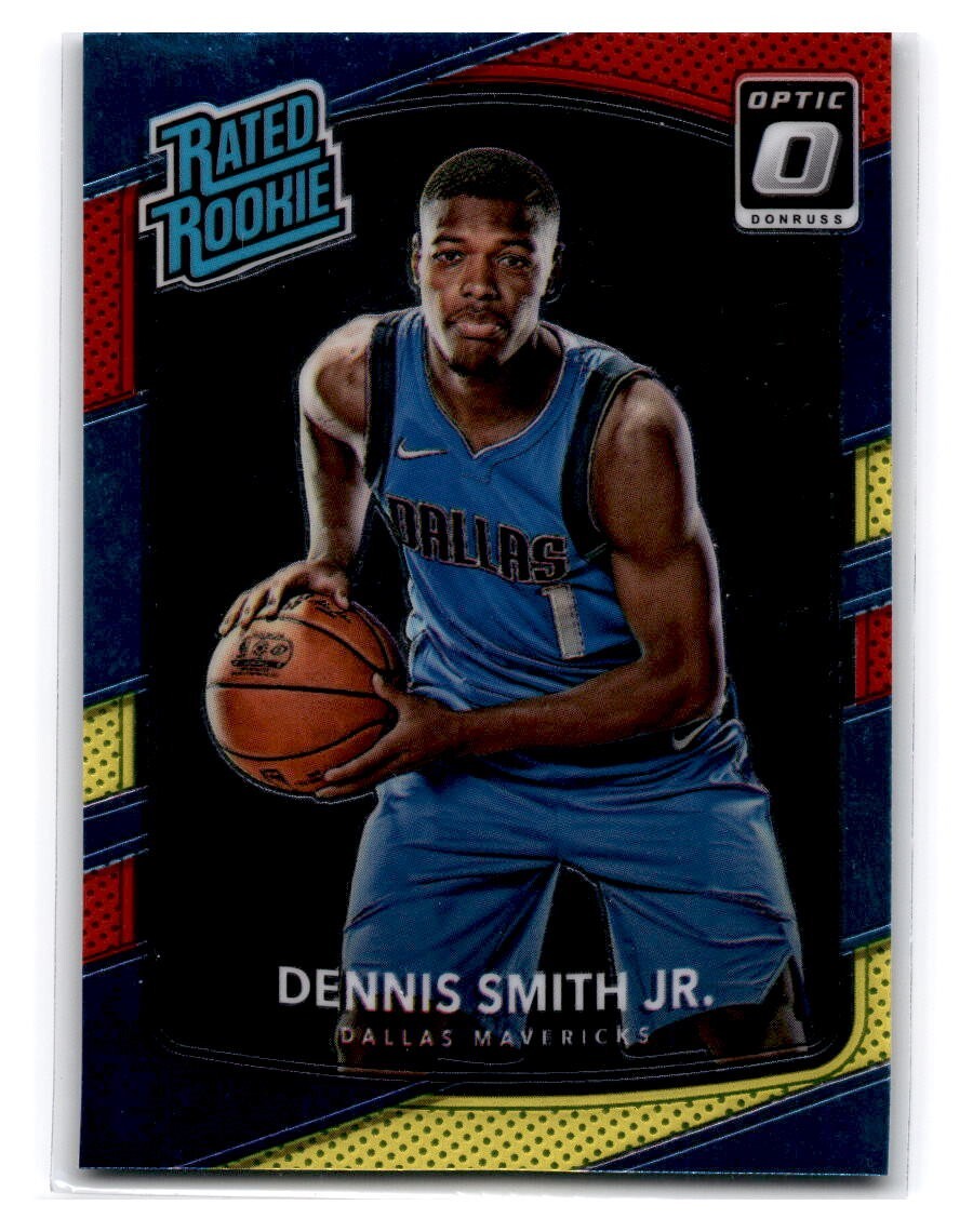 2017-18 Donruss Optic #192 Dennis Smith Jr RC Red/Yellow - Dallas Mavericks