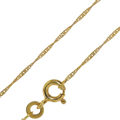 TRENDOR Schmuck Feine Singapur-Kette 333 Gold (8 Karat) 1,0 mm breit 72450 - Bild 1 von 4