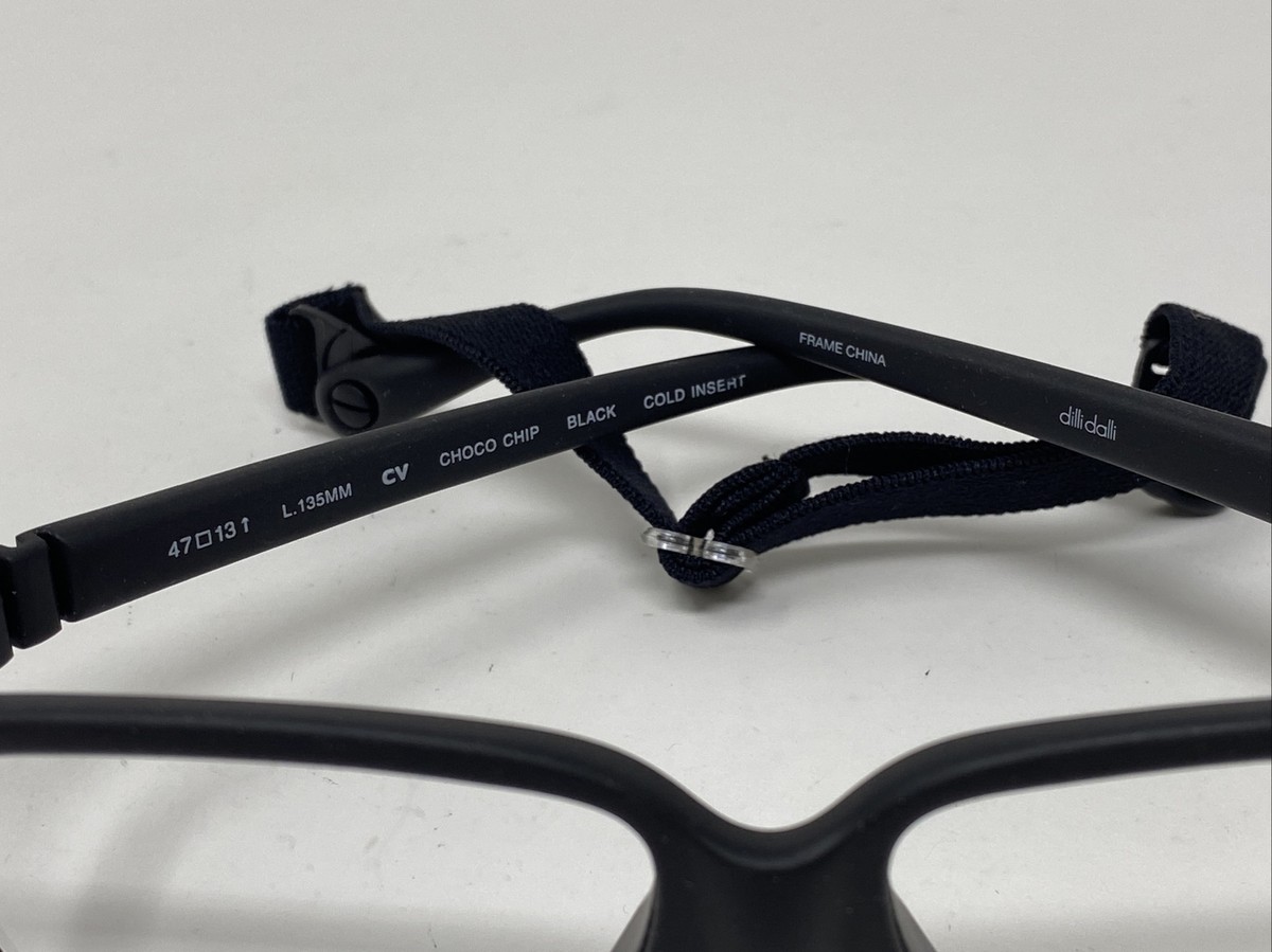 DILLI DALLI KIDS EYEWEAR CHICO CHIP BLACK 47/13/135 EYEGLASSES
