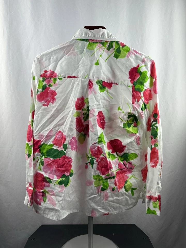 Kate Spade 女式花卉睡衣上衣休闲服,尺寸 S,非常舒适 — 第 2/3 张图片