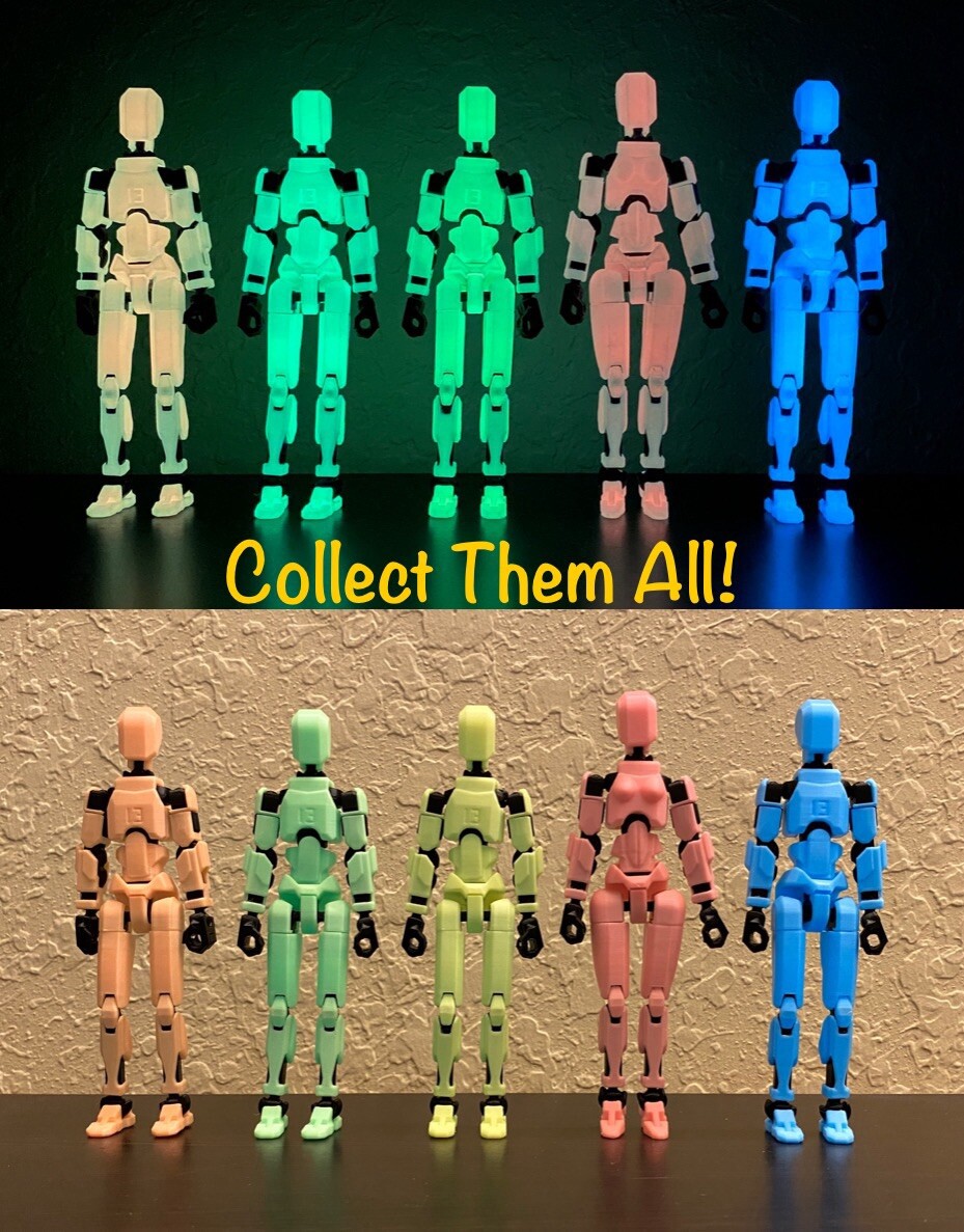 GLOW IN THE DARK Dummy 13 Posable Action Figure Articulated