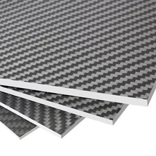 100X250MM 100% 3K Carbon Fiber Sheet Laminate Plate Panel 1 - 4MM Thickness