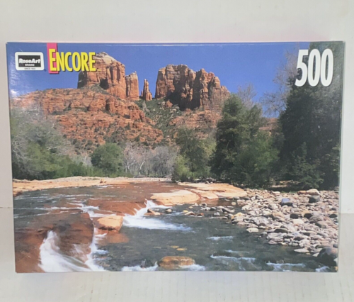 Vintage 1983 Red Rock Crossing Sedona AZ 500 pc Jigsaw Puzzle by Roseart Encore