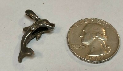 Dolphin Necklace Pendant Sterling Silver .925 