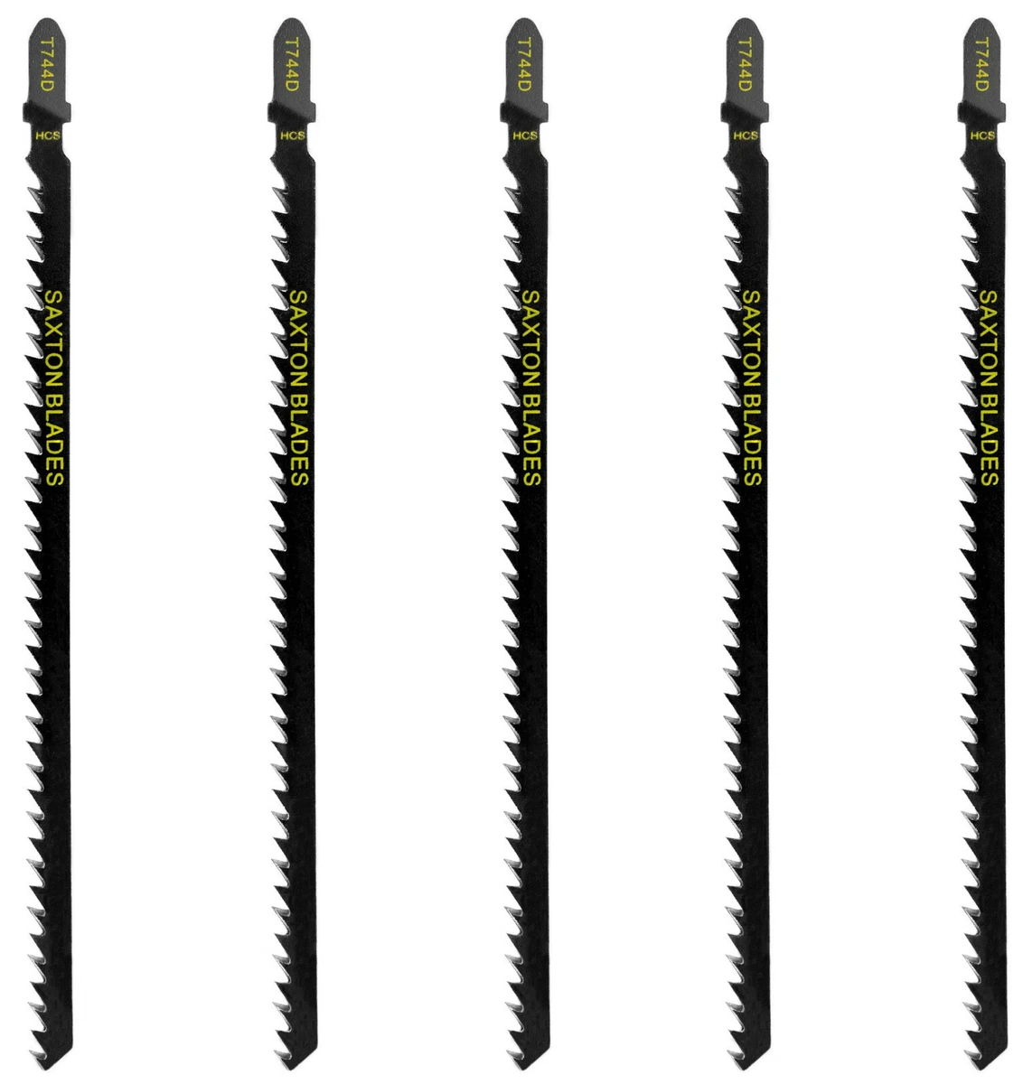 5x Saxton T744D 178mm Extra Long Jigsaw Blades Wood Bosch Makita Milwaukee etc