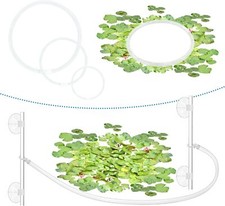 Aquarium Floating Plant Corral with Fish Feeding Ring, Floating Plant Fence f...