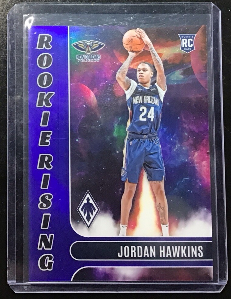 🔥2023-24 Panini Phoenix Rookie Rising Blue #17 Jordan Hawkins Jersey # 24/25 RC