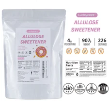 Allulose Sweetener 2 LBS, 100% Pure Zero Net Carb Natural Keto Sweetner