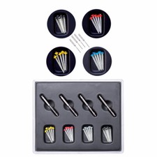 20Pcs Dental Endo Fiber Post Resin Glass Screw Thread Crown Posts 4 Drills US
