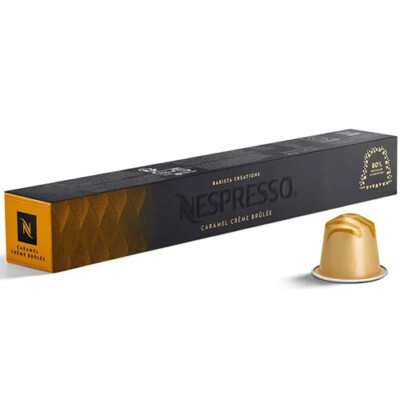 Nespresso Coffee BARISTA Caramel Vanilla Cocoa Originalline 10 Pods 1 Sleeve