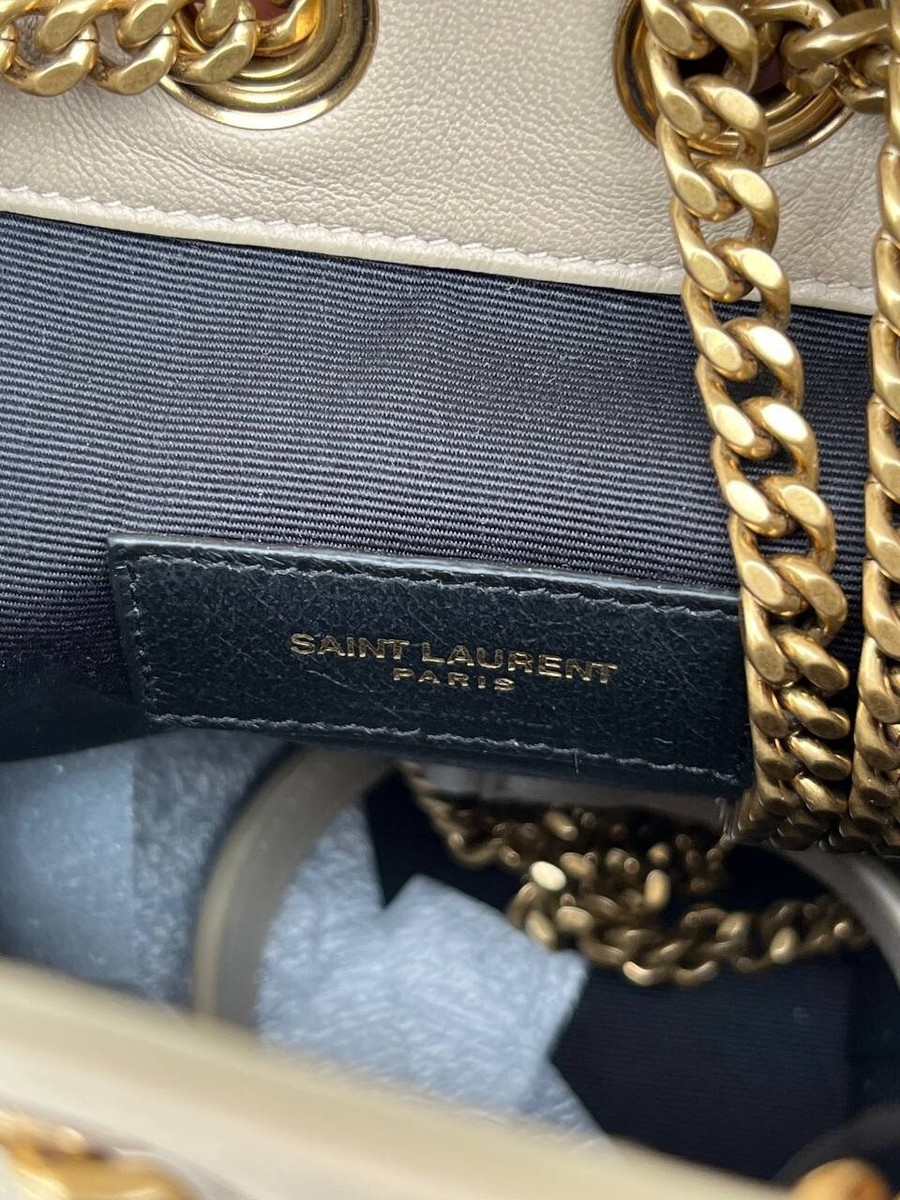 美品・ヴィンテージ【SAINT LAURENT】 JOE ミニバケツバッグ Saint Laurent YSL Joe Mini Bucket Leather Handbag | eBay