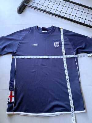 England 90'S y2k Soccer Jersey Umbro football Adults size L READ