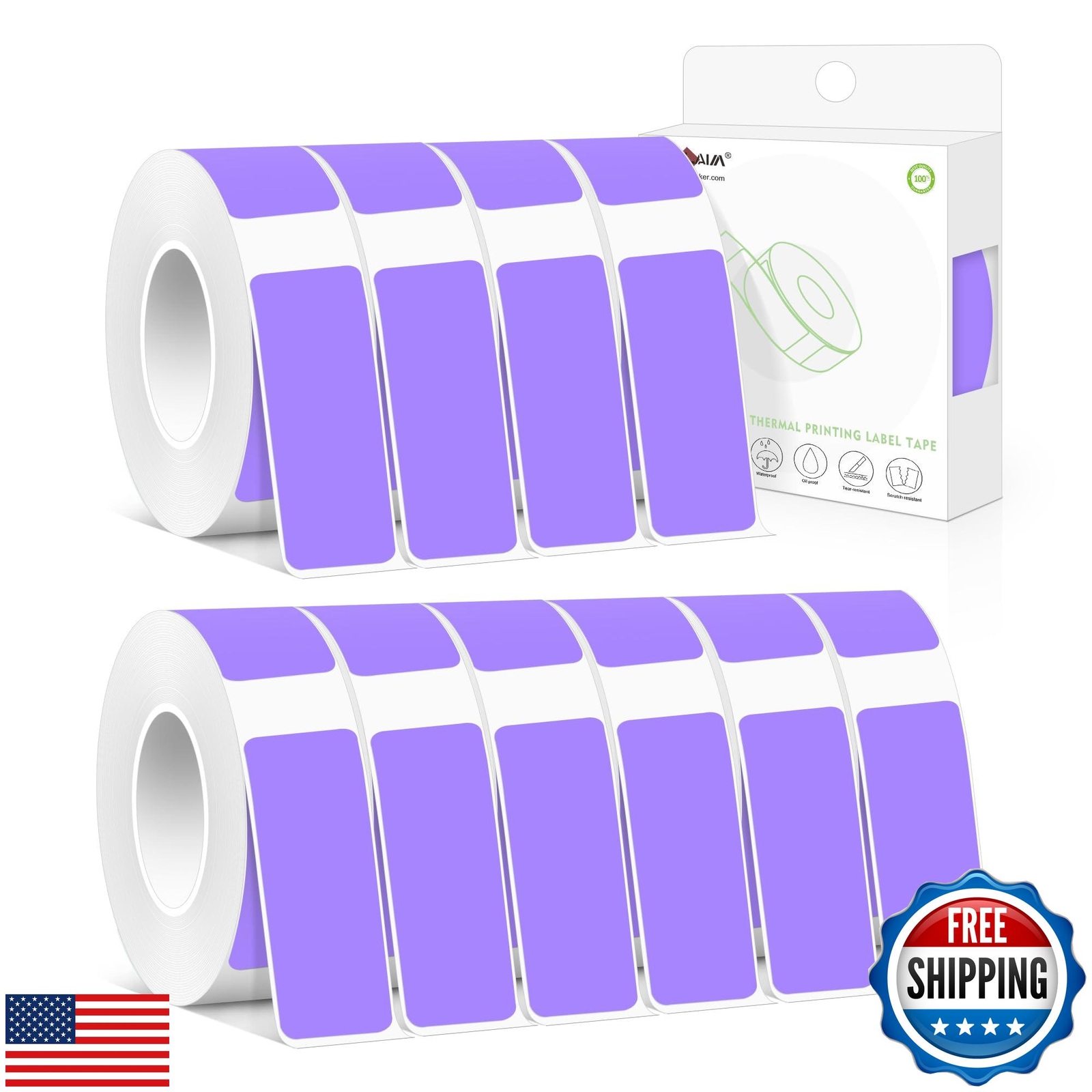 PARLAIM 0.55x1.18 Inch Thermal Sticker Labels for Label Maker-image