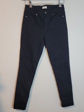 jessica simpson jeans women size 6 skinny fit stretch mid rise denim black