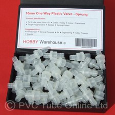 10mm Valve One Way Plastic Non Return Barbed Inline Water Air General Purpose