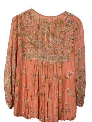 Spell And The Gypsy Collective Hendrix Boho Midi Dress Dusty Pink Medium |  eBay