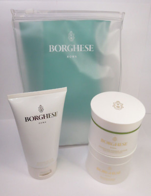 BORGHESE GRIN AND BARE IT BODY SCRUB + MUD MASK + BATH AND SHOWER GEL SET