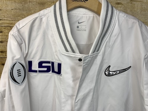 Nike Sideline LSU Louisiana State Tigers On Field Jacket DC0425-100 Large B38 - Picture 4 of 5