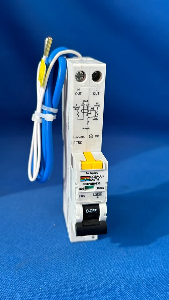 Dorman Smith CR1PSB0630 B6 6 AMP 6KA Single Pole RCBO Circuit Breaker