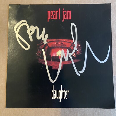 PEARL JAM Daughter CD single Signed Stone Gossard Mike Mccready Autographed Auto