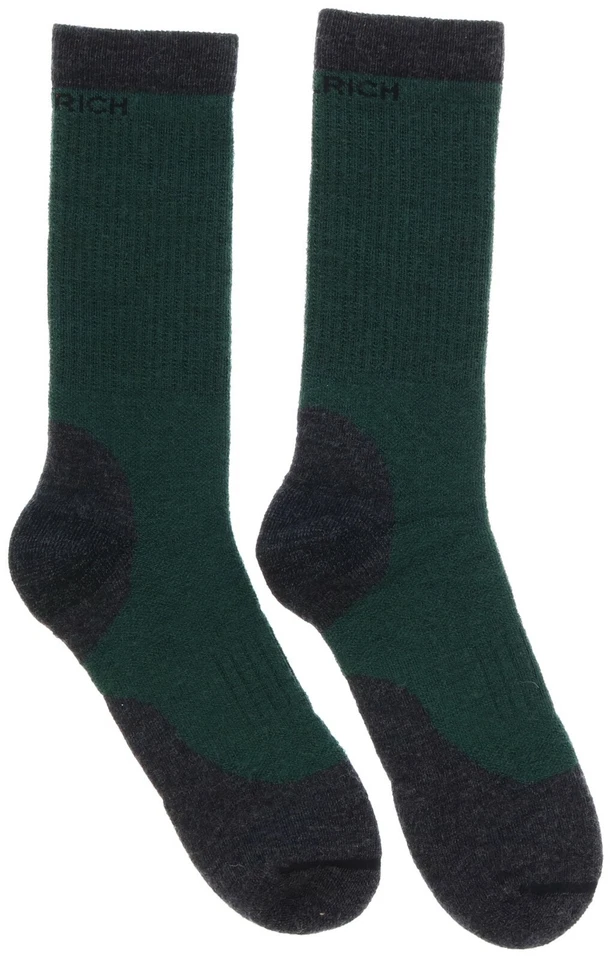 Calcetines Woolrich verde oscuro damas mezcla de lana peso medio puntera sin costuras Foto 4 de 4