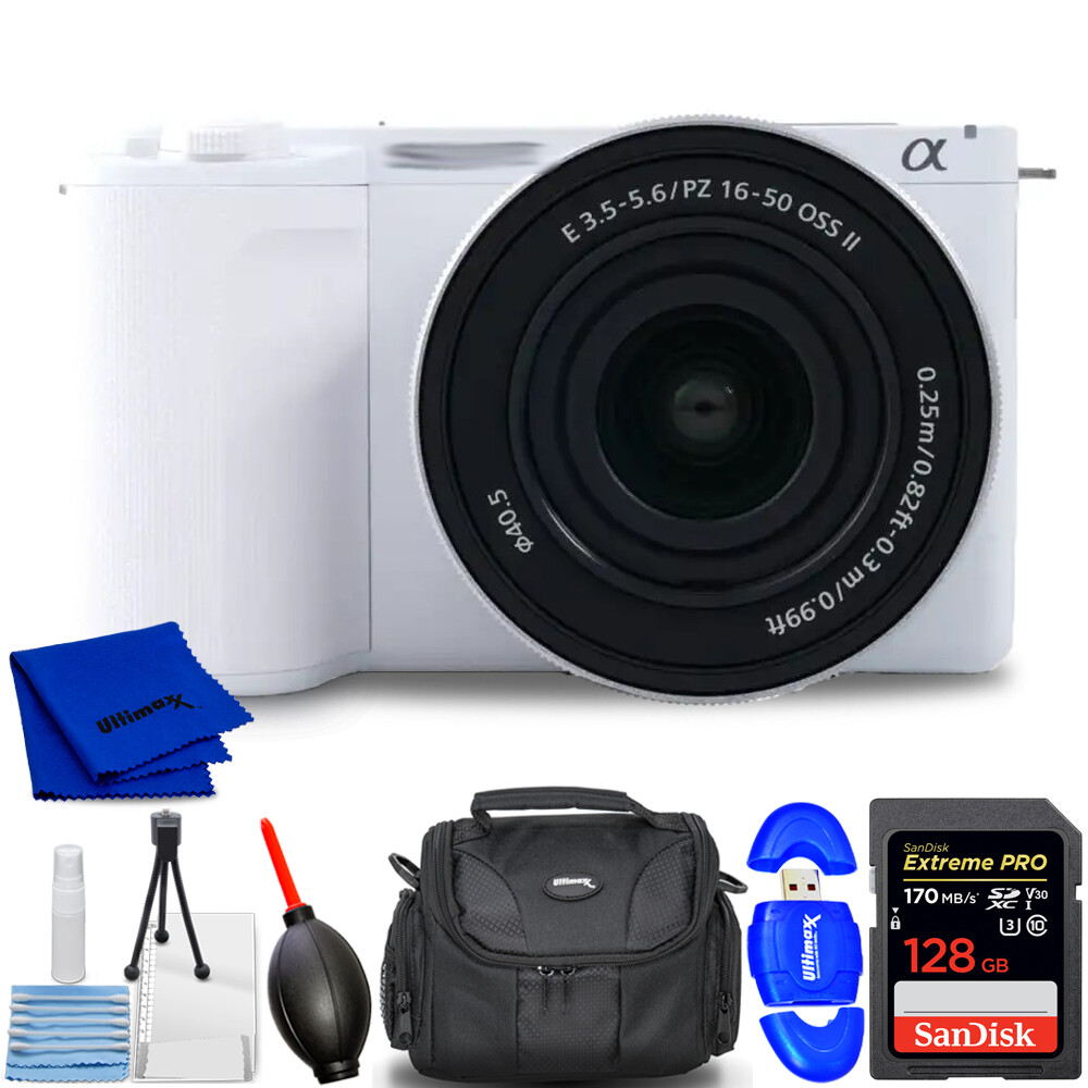 Sony ZV-E10 II Mirrorless Camera with 16-50mm Lens (White