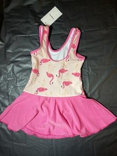 Pink Flamingos Bird Swimming Suit Toddler Girls 4-5Y Small