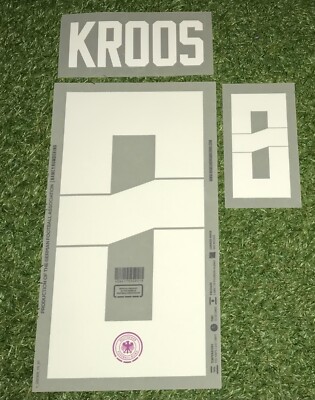 Toni Kroos Flock Set in Matchworn Size für DFB Deutschland Away Trikot EM 2024
