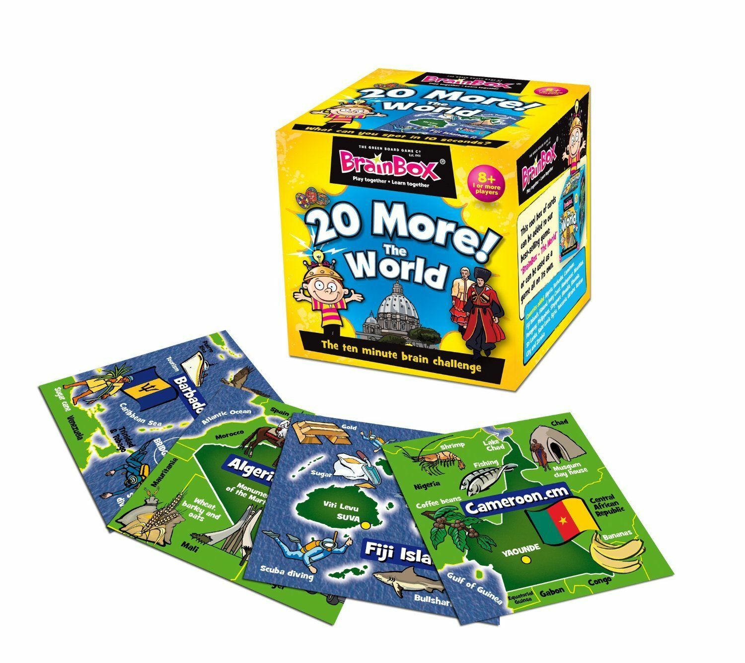 BrainBox - 20 More The World Educational Memory Toy Brain Challenge Game
