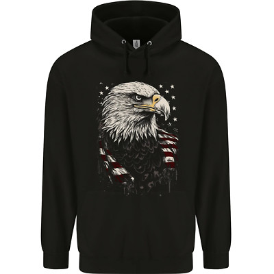 American Eagle mit US-Flagge Kinder Kinder Hoodie