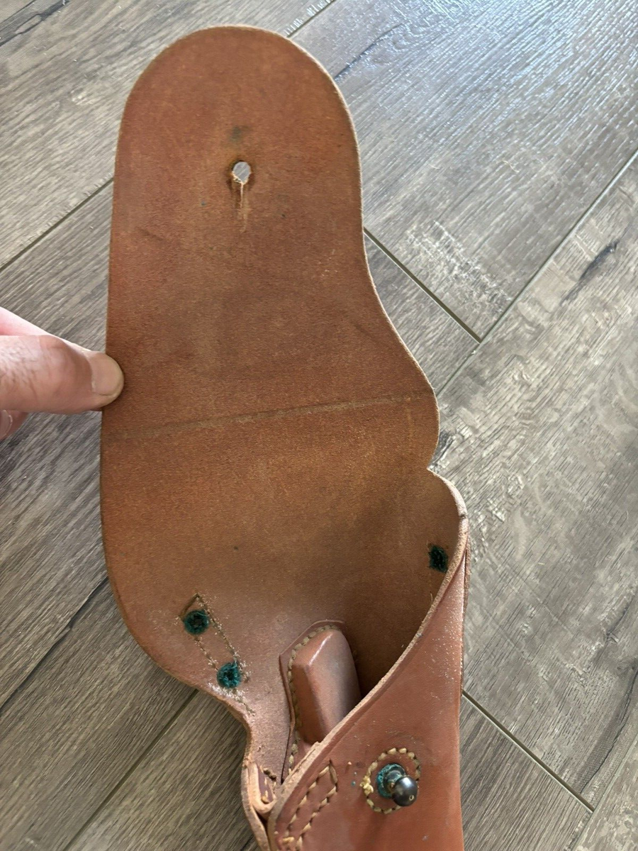 希少　実物　1942年製 US M1916 ホルスター 1942 Vintage WW2 Leather US Army M1916 Holster Milwaukee