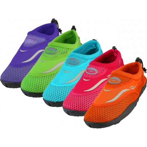 NEW Girls/Children's Water Shoes Aqua Socks for Beach Pool Szs 11,12,13,1,2,3,4 - Picture 1 of 23