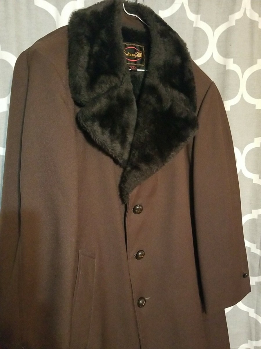 OLD botany 500 ステンカラーコート VTG Botany 500 Mens Size 30 Long Tan Lined Button Up Trench