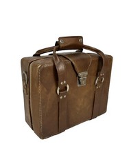 Vintage Fidelity Los Angeles Mid Century Brown Camera Case 13" x 10" x 5"