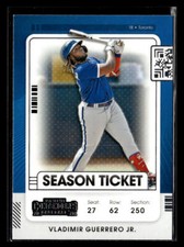 2021 Panini Contenders #17 Vladimir Guerrero Jr. Card Toronto Blue Jays