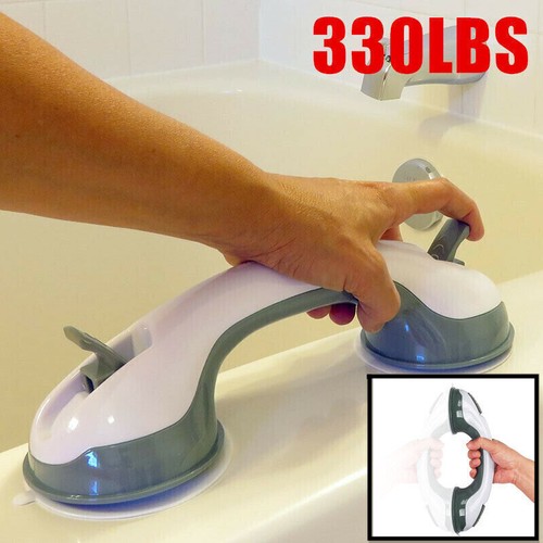 SHOWER SUPPORT HAND RAIL HANDLE BAR SAFETY GRIP GRAB SUCTION BATH TOOL USA - Picture 2 of 6