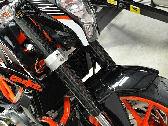 Fork Skins Guards Covers Glossy Carbon Fiber Stickers Decals Aprilia Tuono 